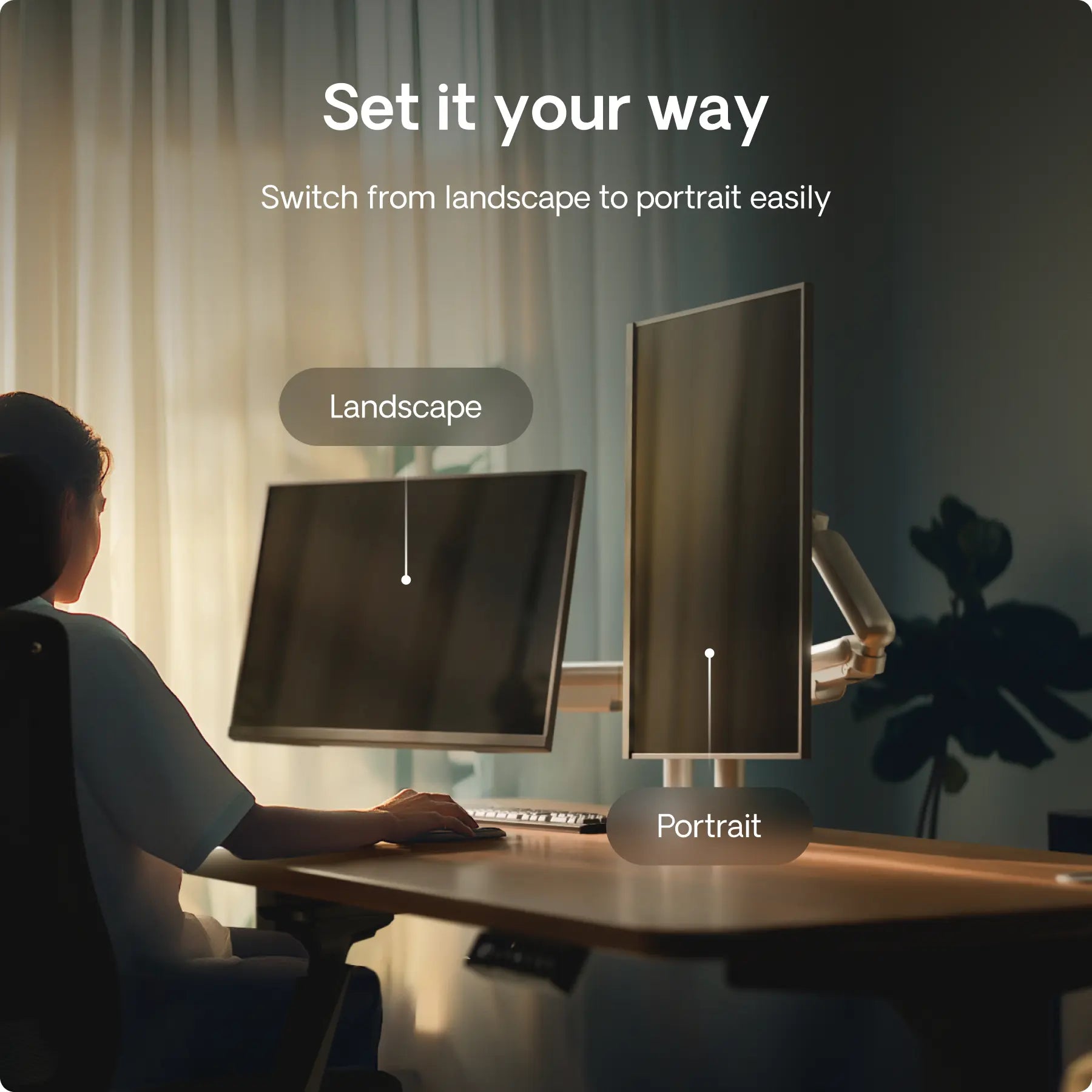 The Lune Pro Monitor Arms